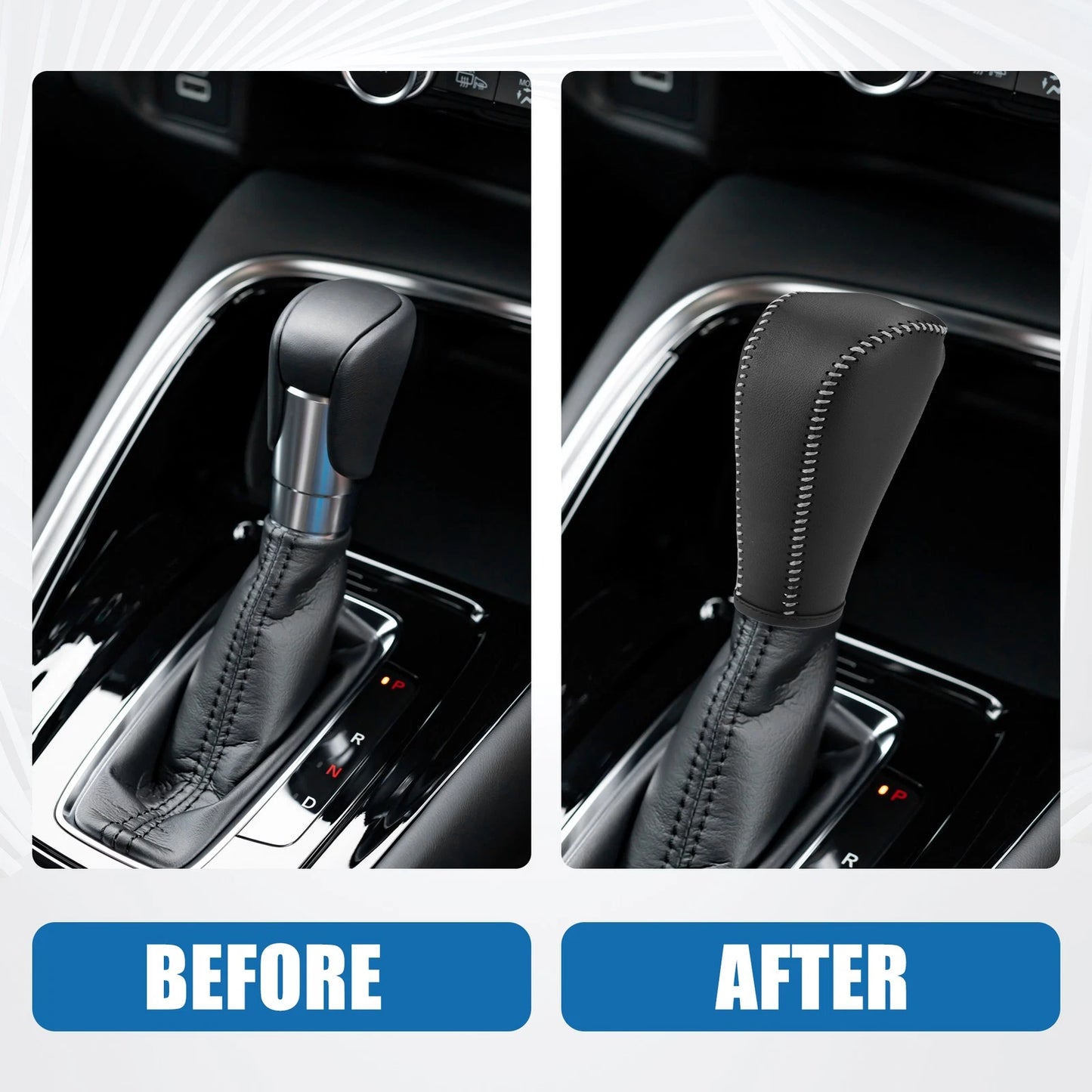 Gear Shift Lever Cover Black Gray for Chevrolet Trax (2015-2021)