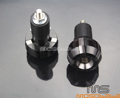 7/8" Titanium Handle Grips Bar Ends for Honda Suzuki Yamaha BMW Ducati