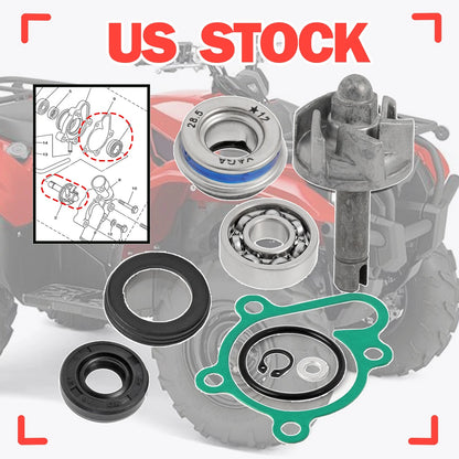 Water Pump Rebuild Kit Impeller Shaft Seal for Yamaha Kodiak YFM450(2003–2021)