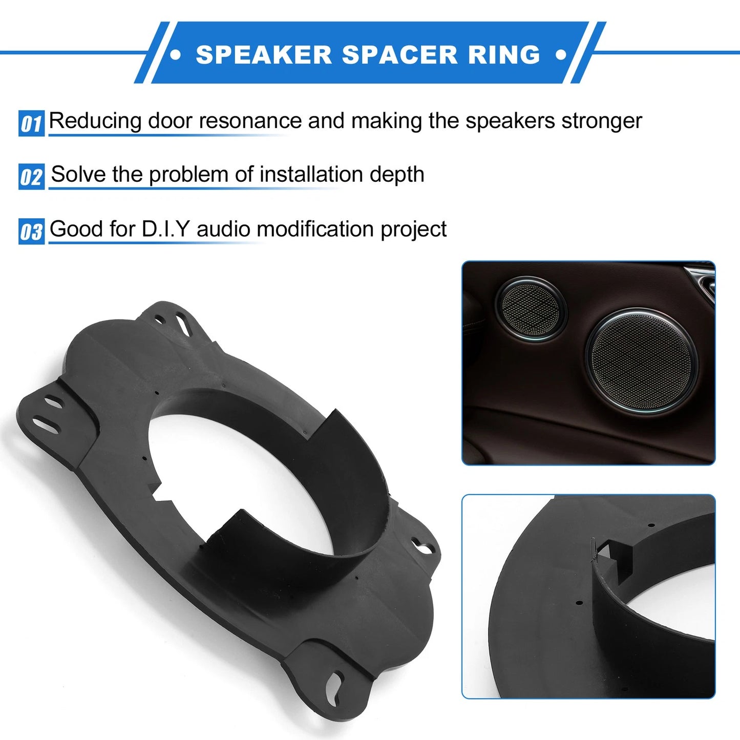 Speaker Spacer Ring Tweeter 6.5'' 2 x for Toyota Camry