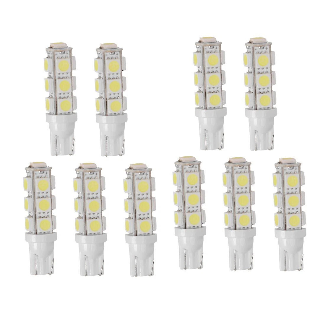 10 x 13SMD 5050 W5W LED Light Bulbs for Car RV Camper