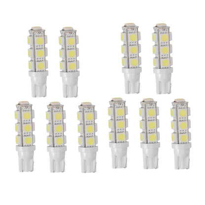 10 x 13SMD 5050 W5W LED Light Bulbs for Car RV Camper