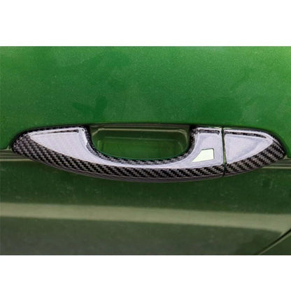 Carbon Fiber Exterior Door Handle Cover Caps Trim For Ford Mustang 2015-2018