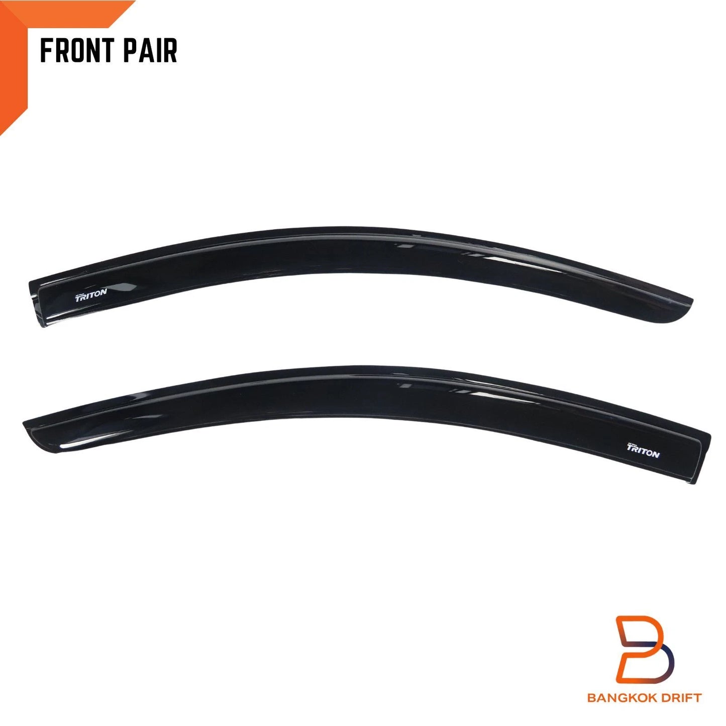 Weather Shield Window Visor Rain Guard for Mitsubishi Triton MQ MR (15-23)