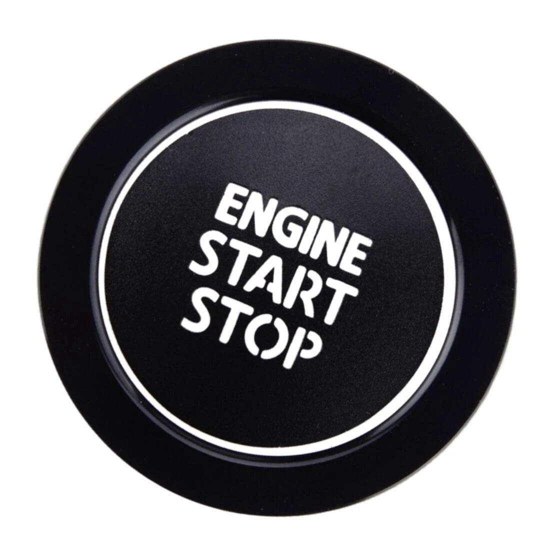 Black Engine Start Stop Button Trim Cover Cap & Ring for Subaru (All Years)