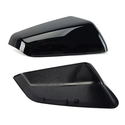 Heated Gloss Black Rearview Mirror Cover Cap for Chevy Equinox Terrain (2018-2023)