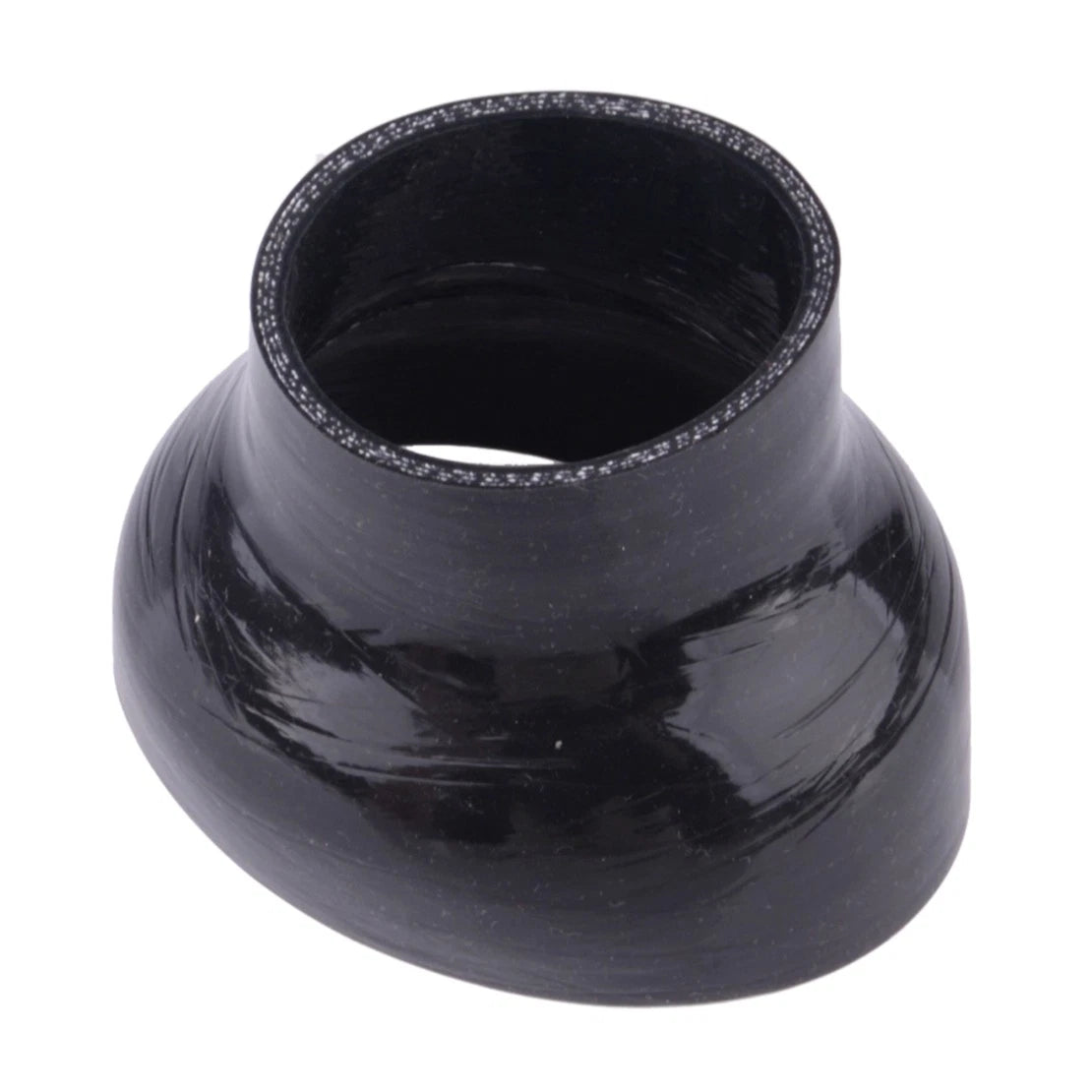Black 2.5"-4" Straight Reducer Turbo Coupler Silicone Hose for Universal Vehicles