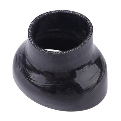 Black 2.5"-4" Straight Reducer Turbo Coupler Silicone Hose for Universal Vehicles