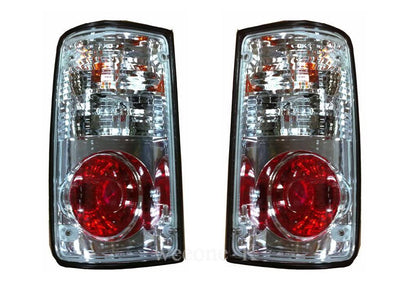 2 x Crystal Donut Tail Lights for Toyota Hilux MK3 (1989-1997)