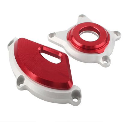 Red Engine Case Protector Cover Set for Kawasaki Z900 (2016-2019)