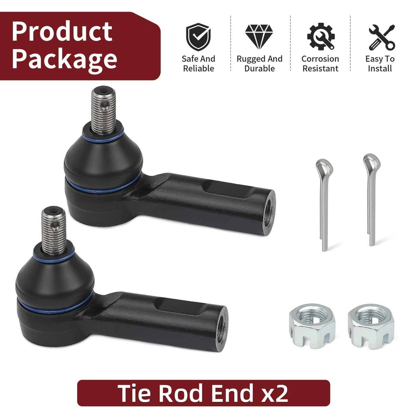 Tie Rod End Kit for Honda Pioneer 700-4 Deluxe SXS700M4 (2017-2024)