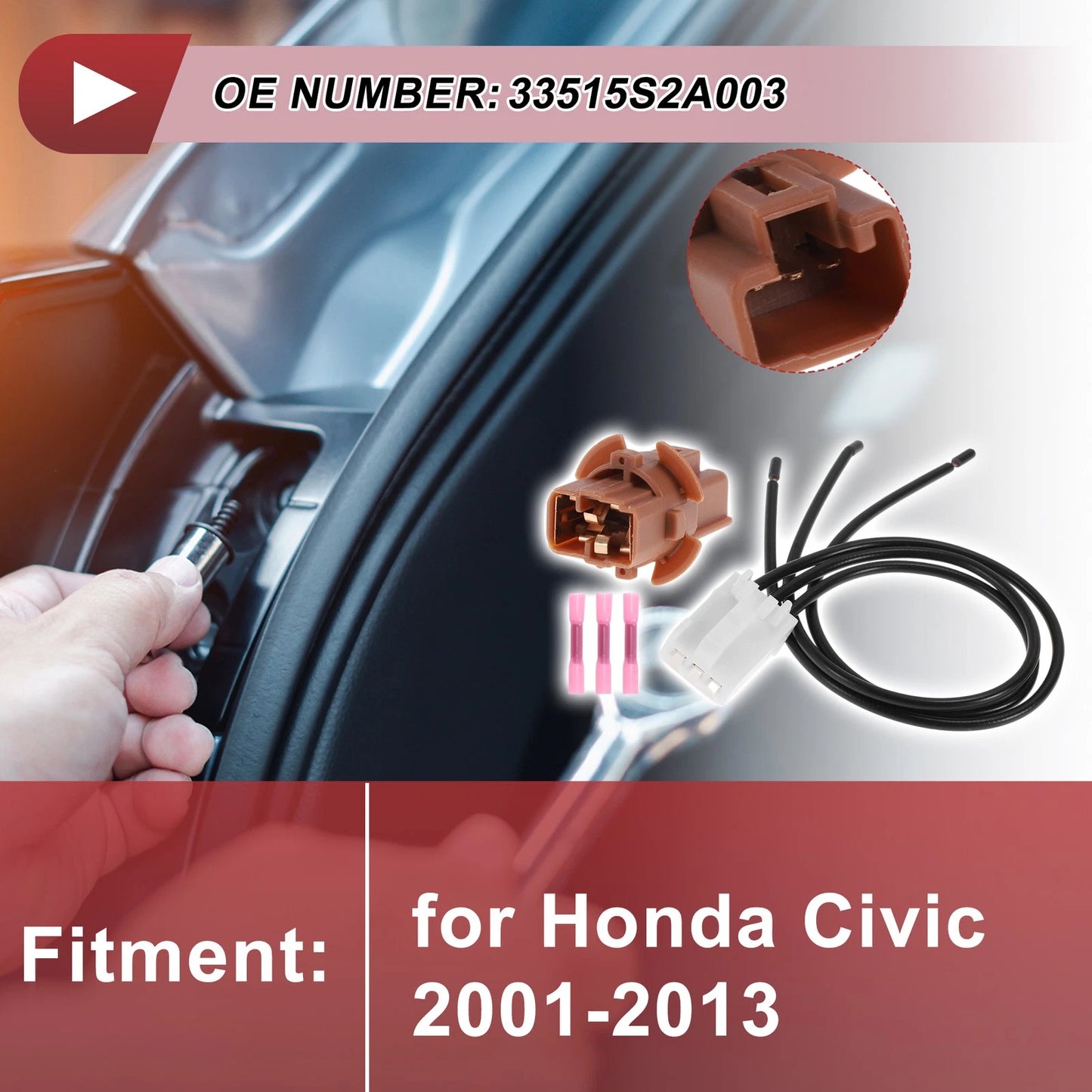 Tail Light Socket Wiring for Honda Civic (2001-2013)