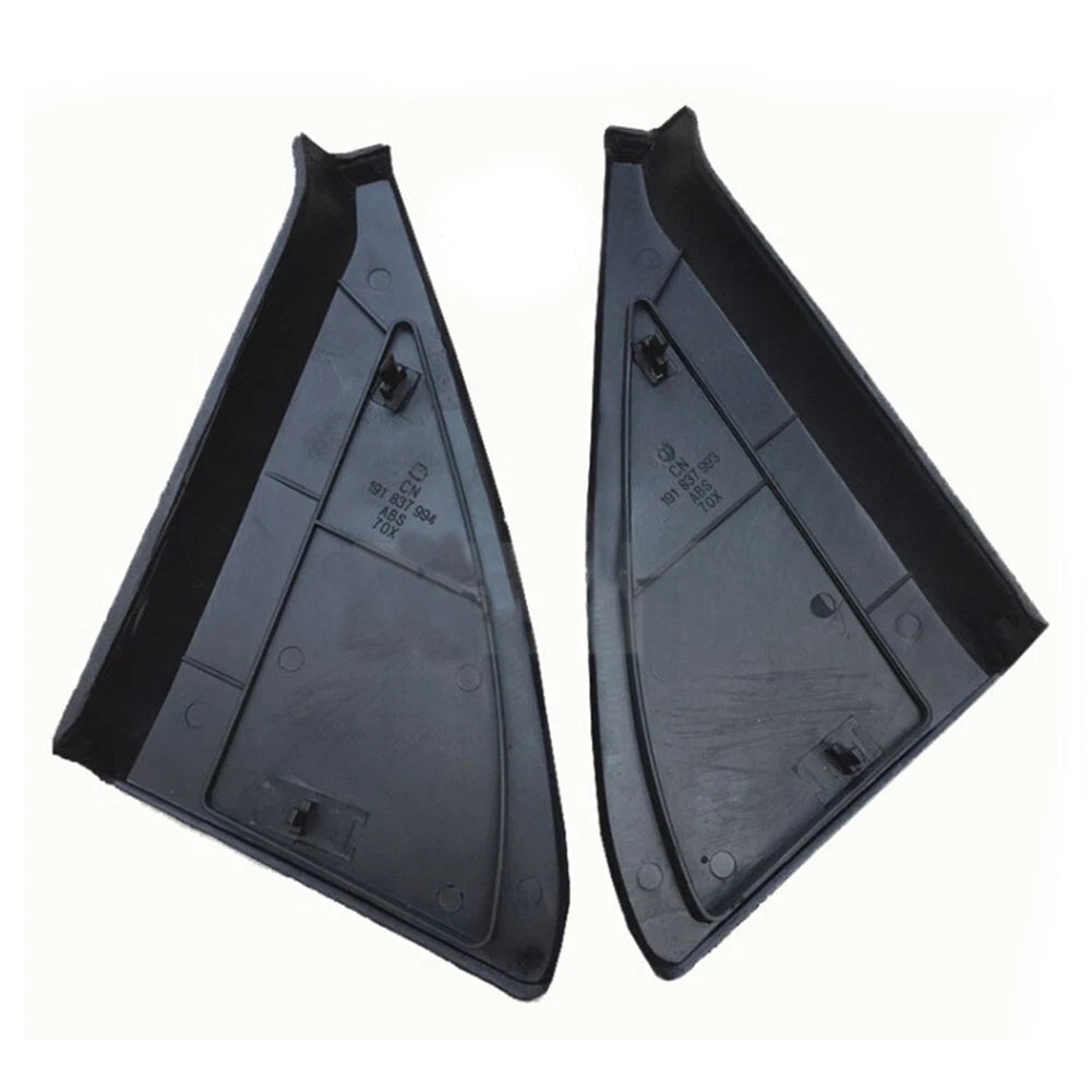 2 x Black Door Mirror Cover Trim Panel Mount for Golf MK2 (1984–1992)