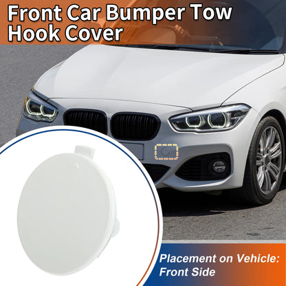 Front Car Bumper Tow Hook Cover for BMW 1 Series F20 Pure White