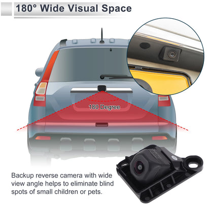 Rear View Camera Backup Reverse 120–180 Degree for Toyota Tundra (2010–2013)
