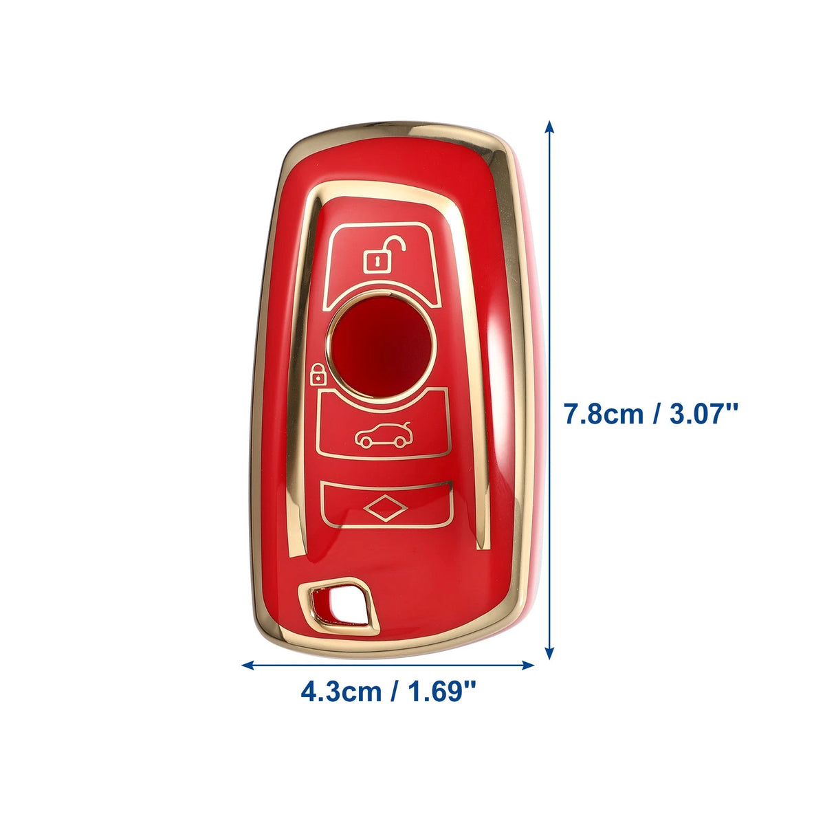 TPU 3 Button Keyless Entry Remote Fob Cover for BMW 1 Series (2012-2019)