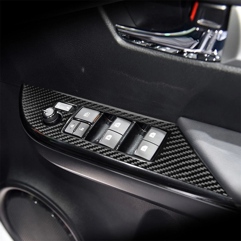 4 x Window Lift Switch Panel Cover Trim for Toyota Hilux Revo (2015-2021)