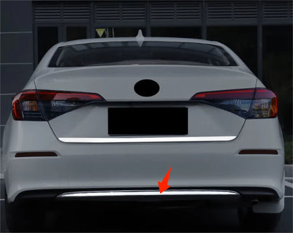Rear Bumper Lid Trunk ABS Chrome Cover Trim for Honda Civic Sedan (2022-2023)