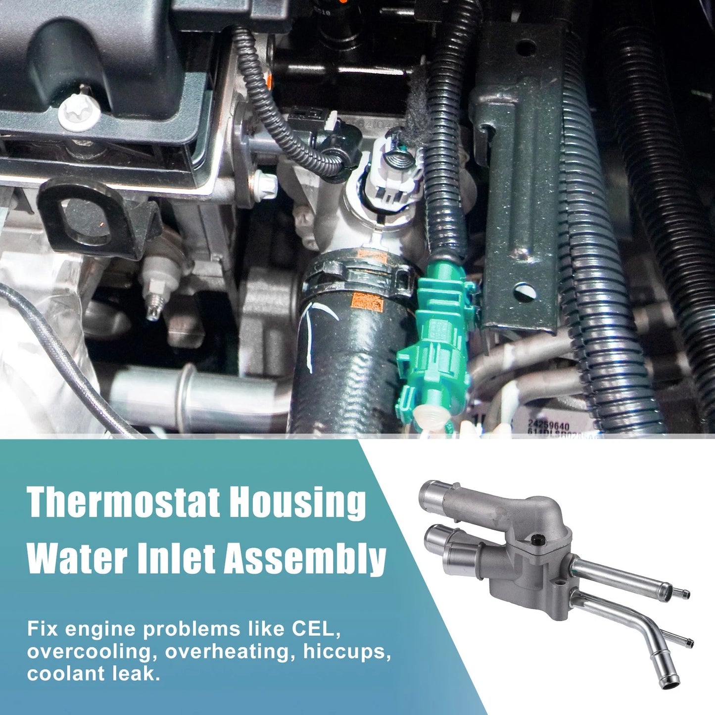 Engine Coolant Thermostat Housing for Hyundai Elantra (2001-2006)