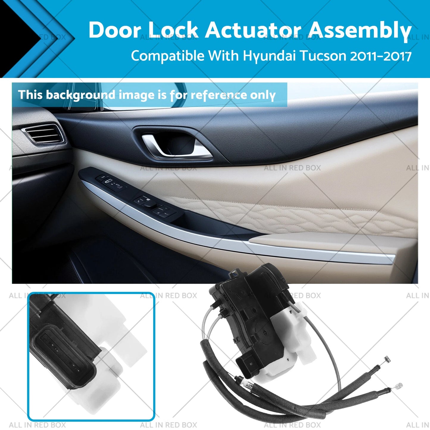 Rear Right Door Lock Latch Assembly for Hyundai IX35 (2011-2017)