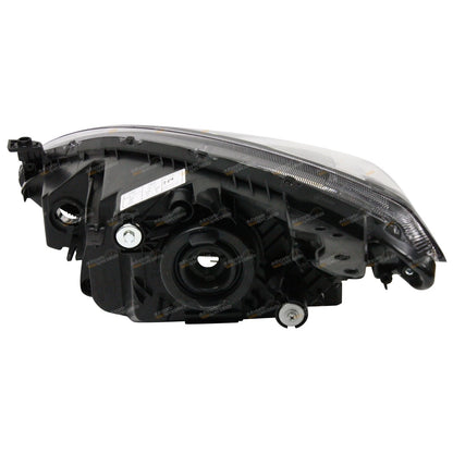 LH+RH  Black Headlights for Mazda 2 (2007 - 2014)