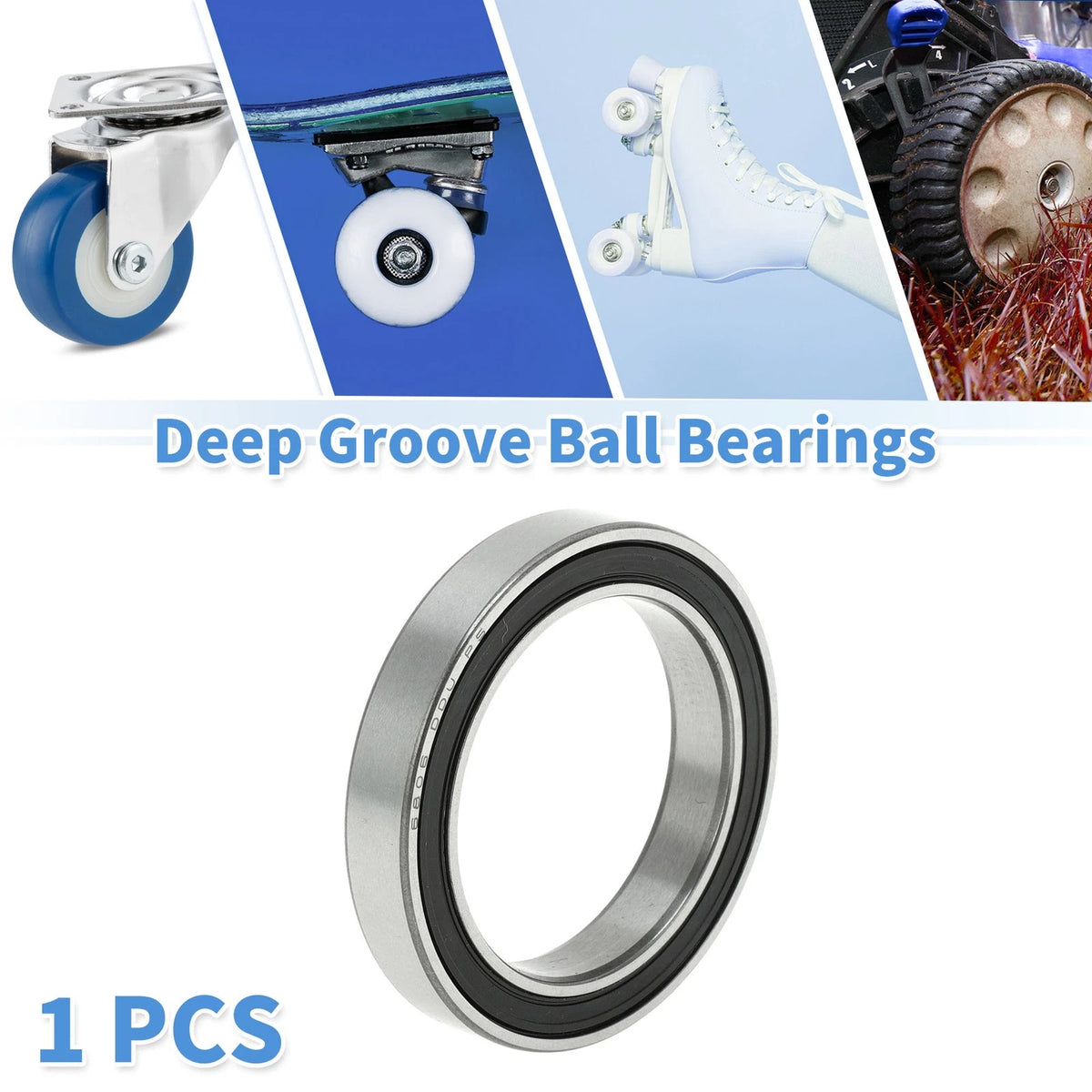 Deep Groove Ball Bearings / 30x42x7mm / 1 Pc for Scooter Skateboard Wheel