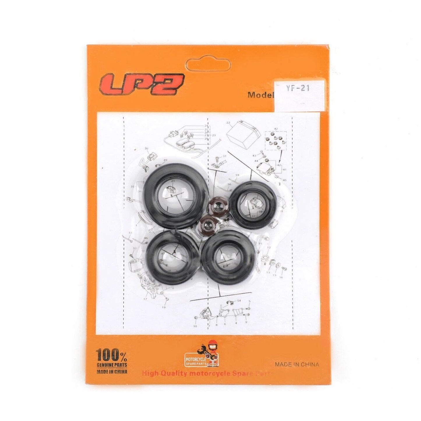 6pc Shaft Seal Set for Honda CB CL SL XL 100 125 TL (1970-1980)