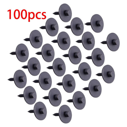 100pcs Metal Car Bumper Fender Splash Shield Retainer Clips