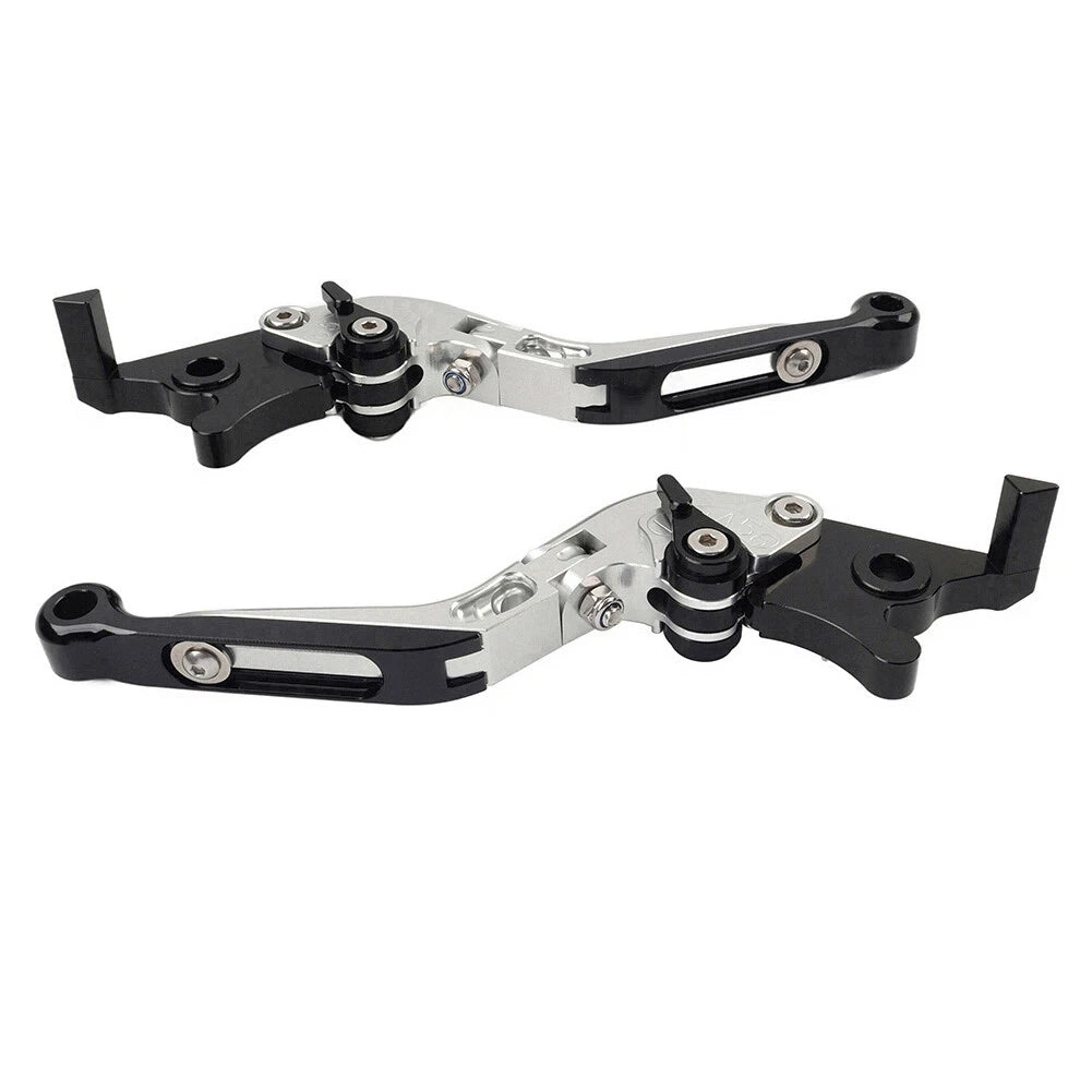 CNC Silver Extendable Brake Clutch Levers for Yamaha XMAX 125/250/300/400 (15-22)