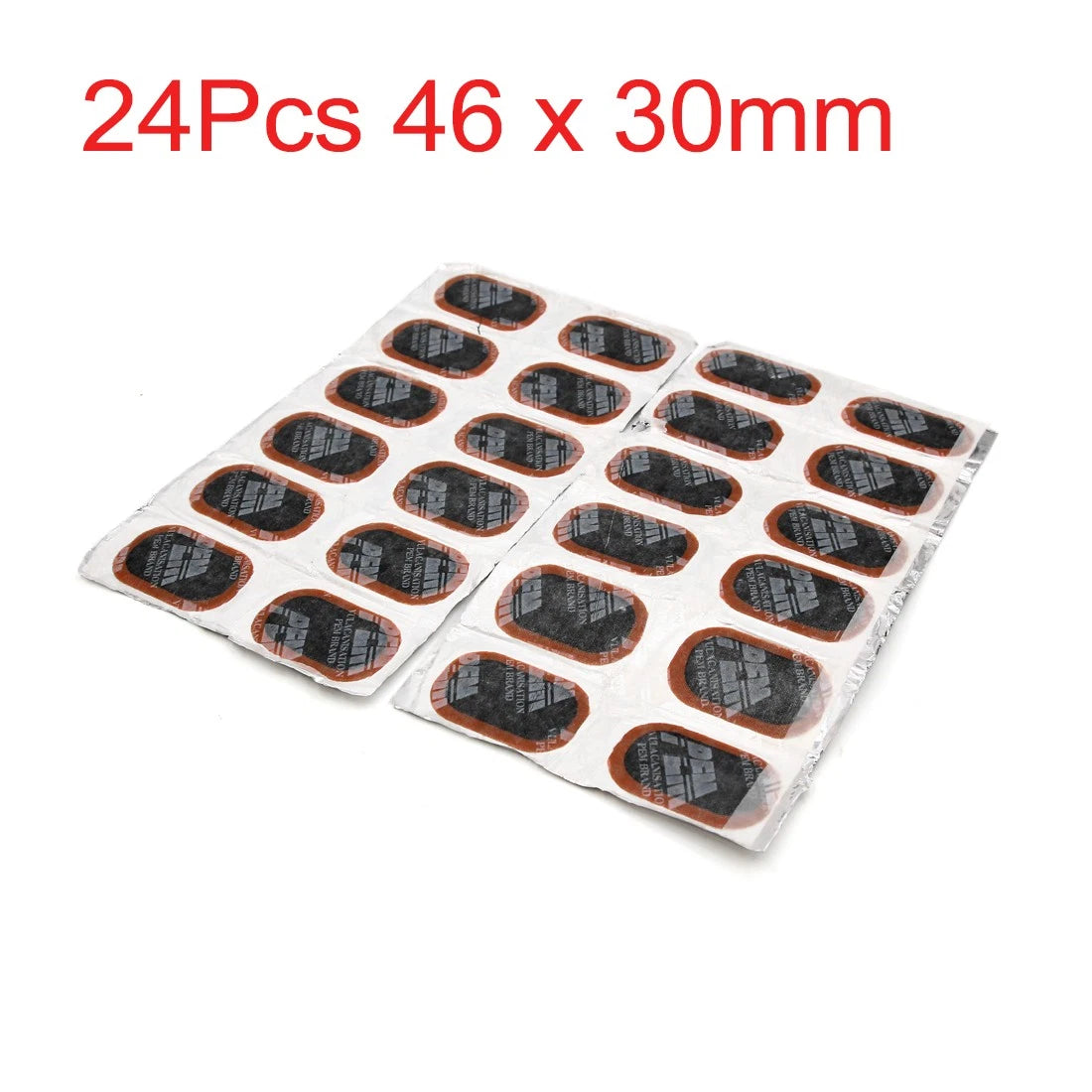 24Pcs 46x30mm Radial Tyre Puncture Patches Tire Repair Tool for Car/Motorcycle