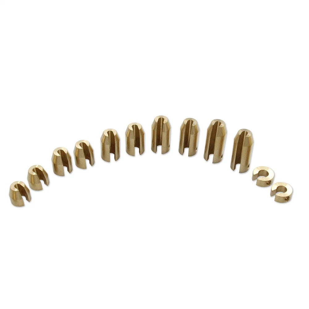 12x Brass Wheel Spoke Balance Weights for Motorcycle Spoked Wheels