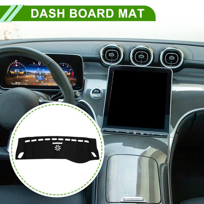 Dashboard Cover Mat for Mercedes A-Class 2013-2017 Sun Protector Black