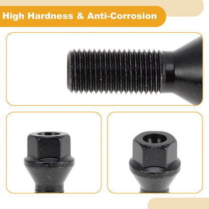 M14x1.5 Wheel Lug Studs for BMW 745i/745Li (2002-2005) - 5 Pcs