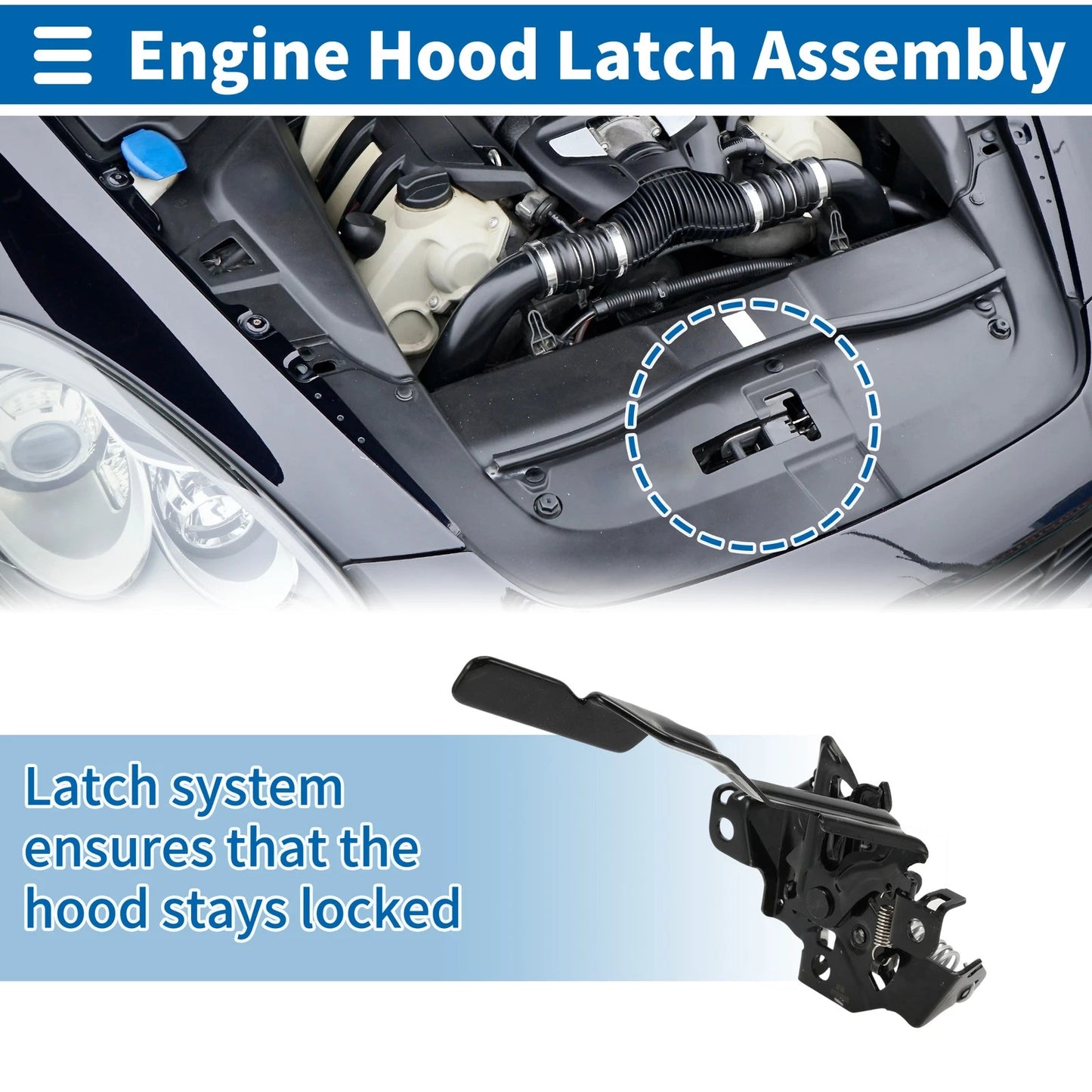 Hood Latch Assembly for Toyota RAV4 (2014-2019)