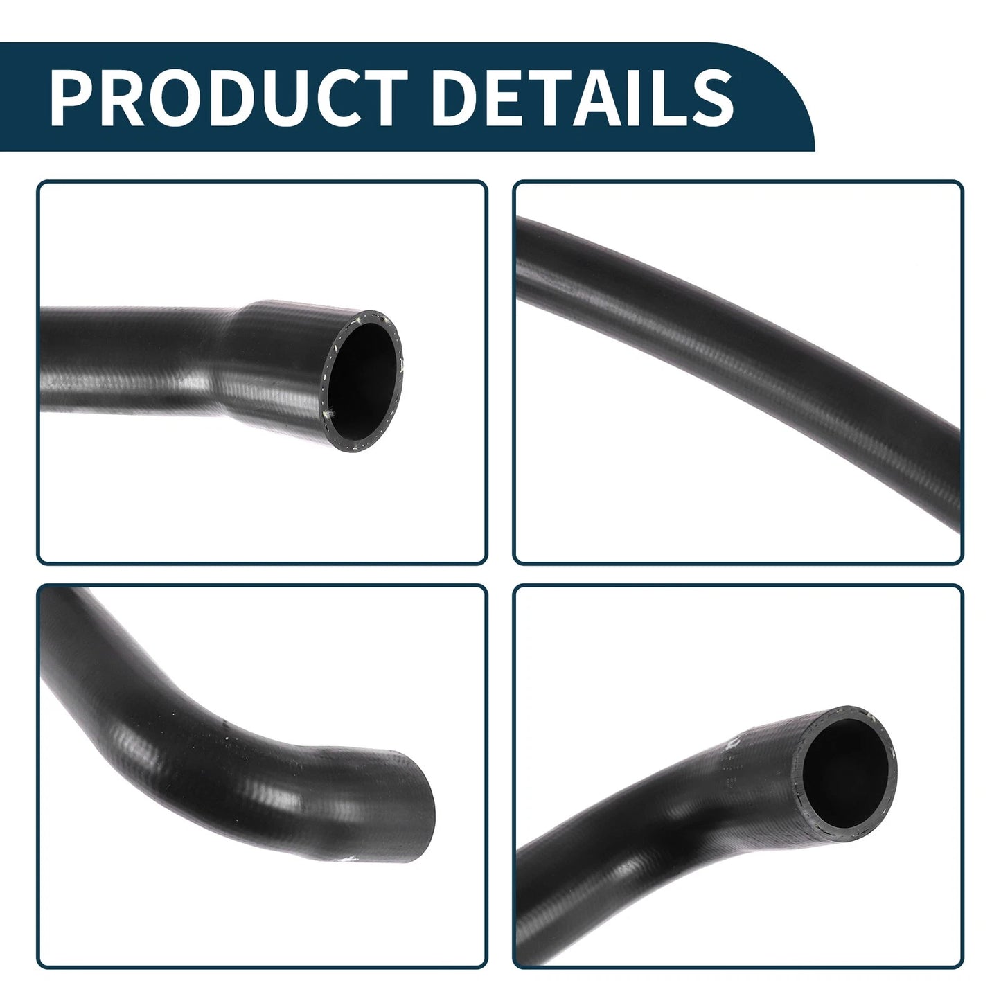 Radiator Hose Water Pipe for Volvo XC90 (2005) - Rubber Black 1 Pcs