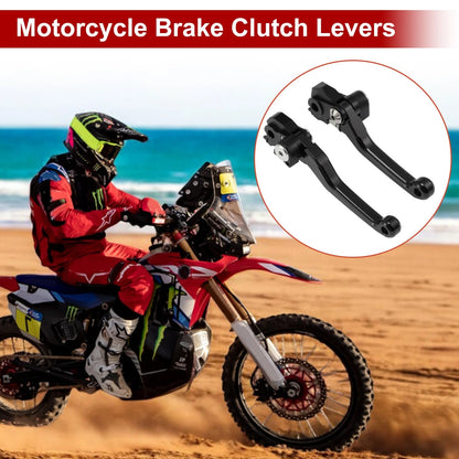 Short Brake Levers 1 Pair Motorcycle Black for Honda CRF450R CRF450RX