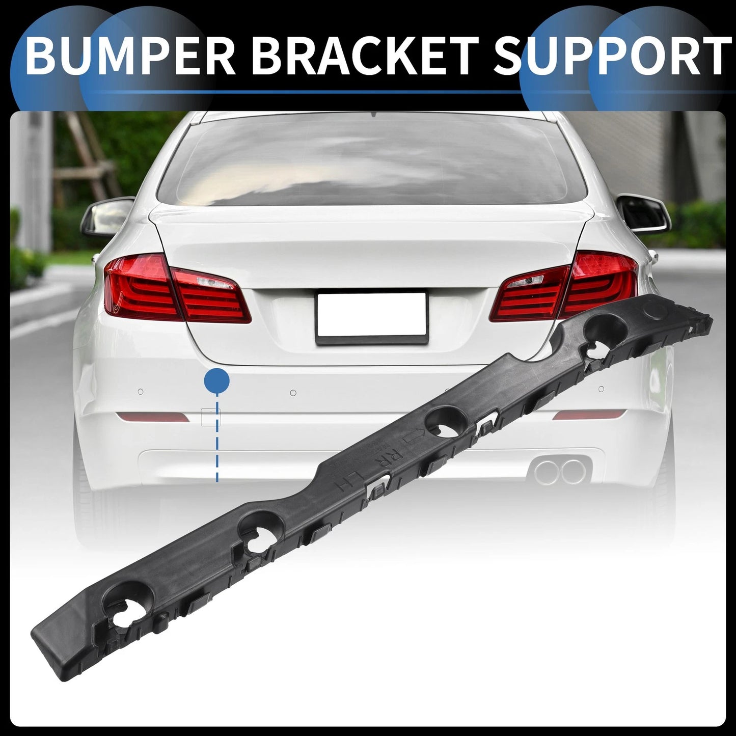 Left Rear Bumper Retainer Bracket for Kia Rio (2012-2017)