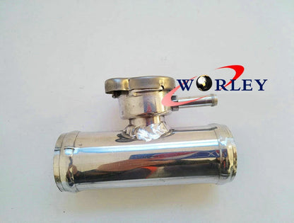 Aluminum 1-1/2" Radiator Coolant Hose Filler Neck & Cap