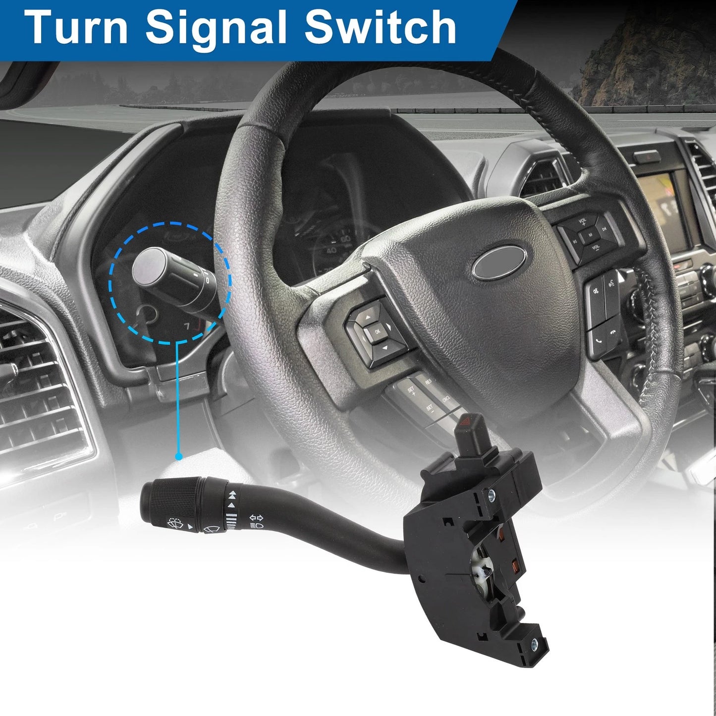 Steering Column Turn Signal Switch for Ford F-150 F-250 Super Duty (2004-2008)