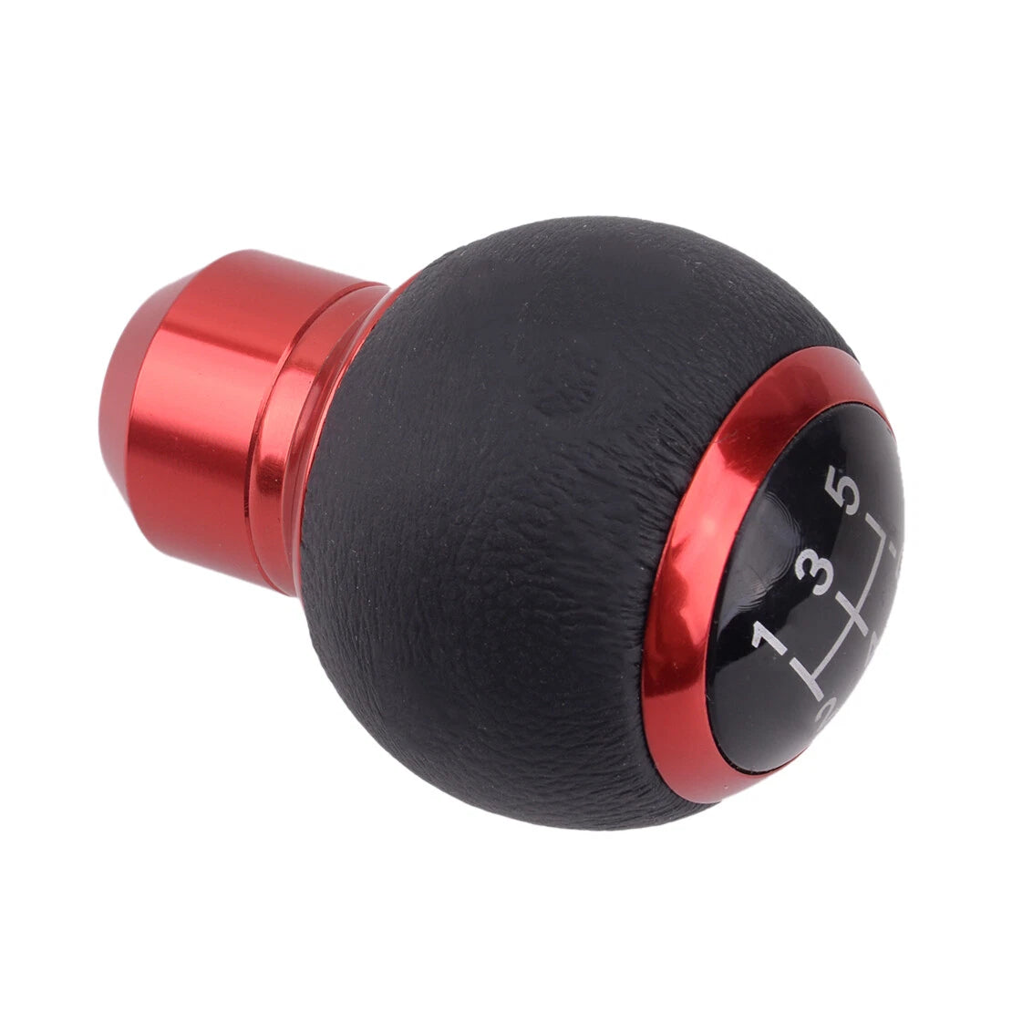 5 Speed Manual Gear Shift Knob Lever for Universal Aluminum Car - Red