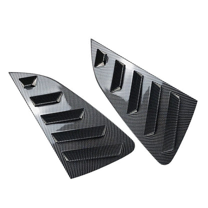 Rear Side Window Louver Vent Trim Covers 2 x for VW Polo MK6 (2018-Present)