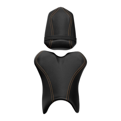 Black Driver & Passenger Seats for Yamaha YZF-R1 (2004-2006)