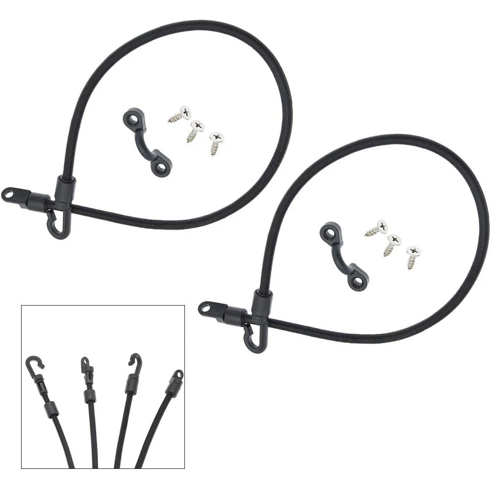 2pcs Anti-Lost Elastic Hook Rope for Fishing Rods, Kayak, Water Boat