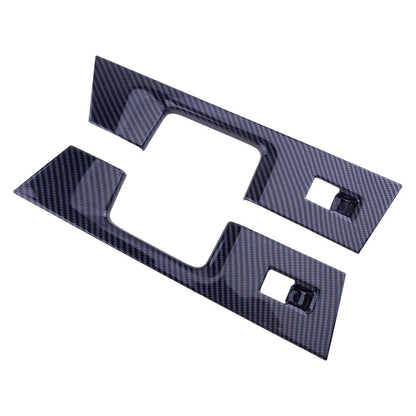 Carbon Fiber Rear Door Window Switch Cover Trim for Ford F-150 (2015-2023)
