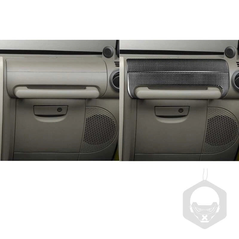Carbon Fiber Passenger Side Front Handle Cover Trim fit for Wrangler 2007-2010