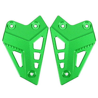 CNC Aluminum Heel Guard Set Green for Kawasaki Z900 (2017-2020)