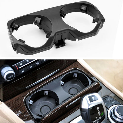 1x Black Cup Holder Outer Cover for BMW 7 Series F01 F02 F04 (2008-2015)