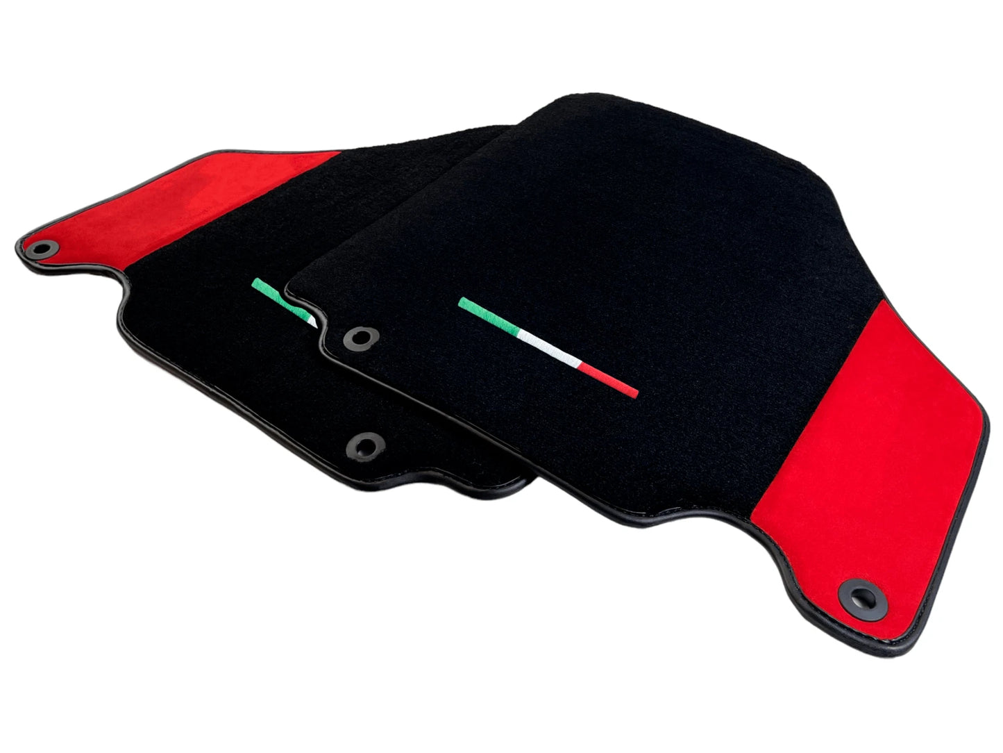 Floor Mats for Ferrari 360 Modena Red Alcantara Leather (2000-2005)