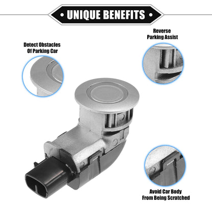 Reverse Parking Assist Sensor Durable ABS Silver Tone for Toyota