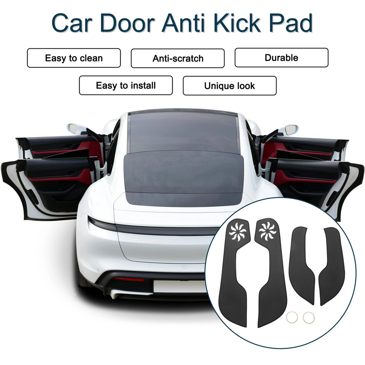 Car Door Anti Kick Pad Protector for Honda Civic 10th Gen (2016-2019) 1 Set